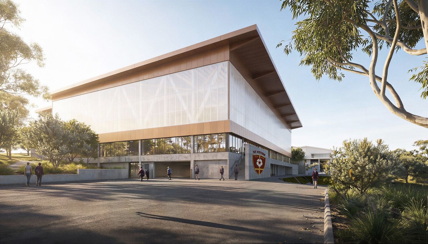 St Peters Lutheran College sports hall, artist's impression