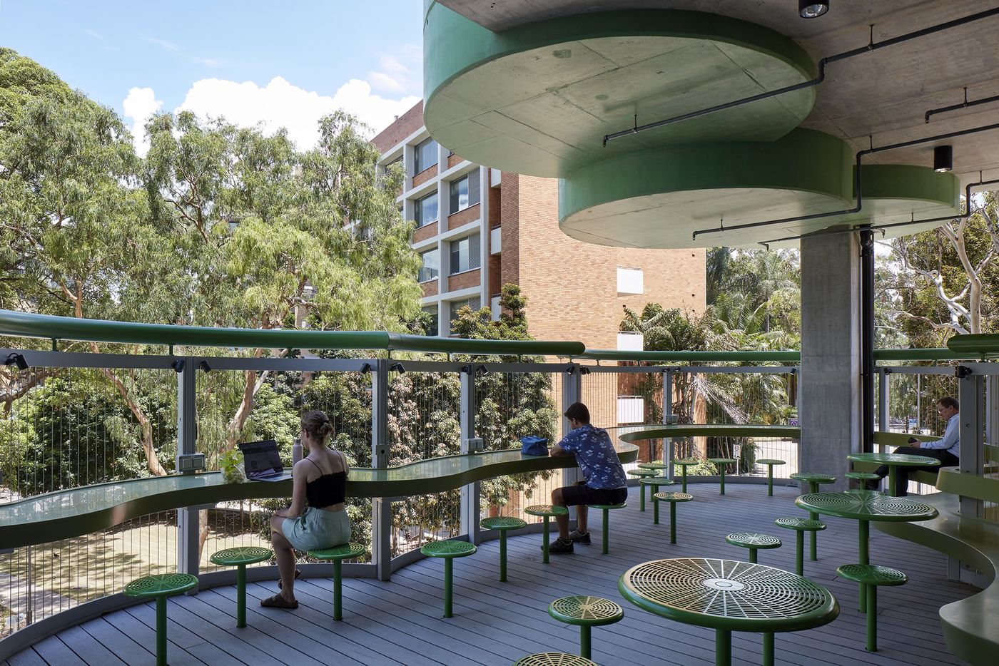 The study terrace at the Andrew N. Liveris Building, The University of Queensland